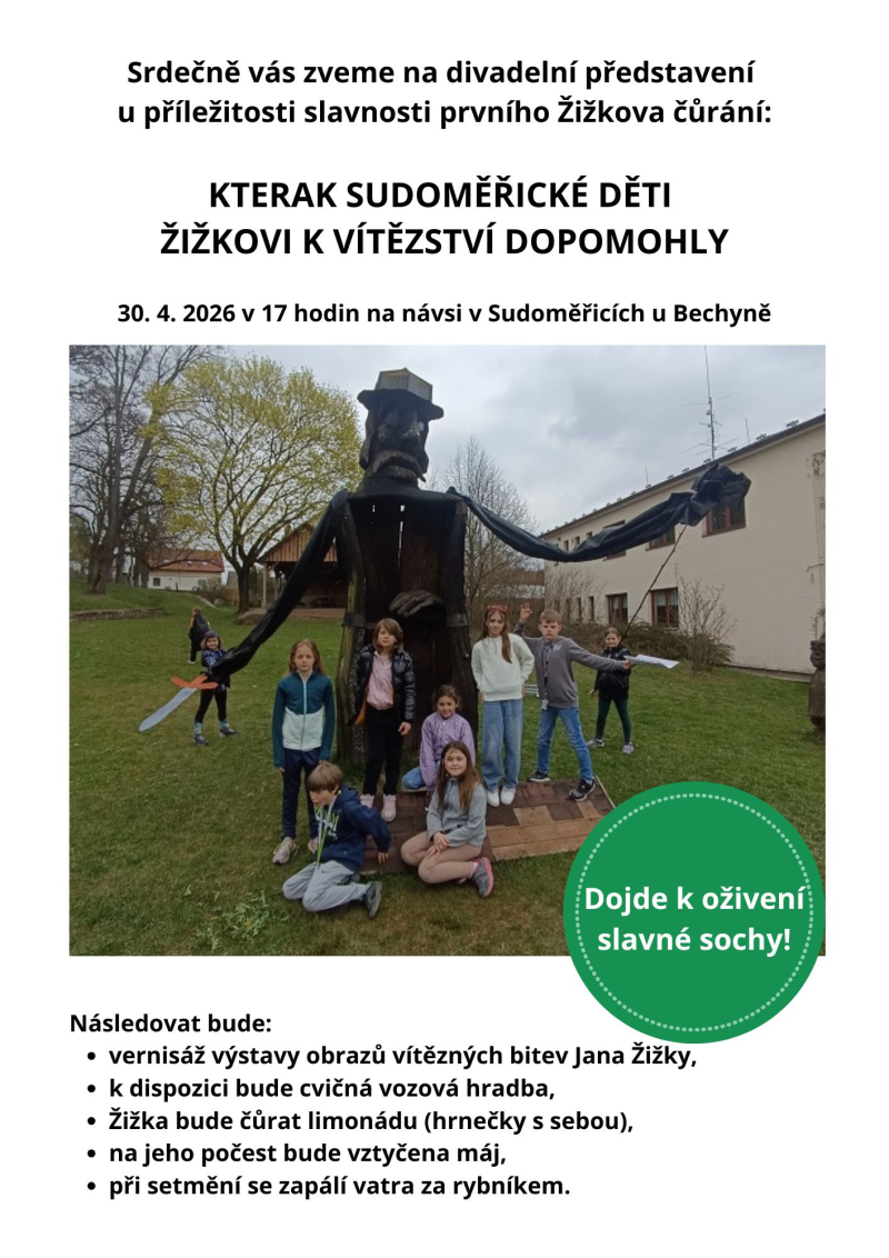 Slavnost prvého žižikova čůrání 2026