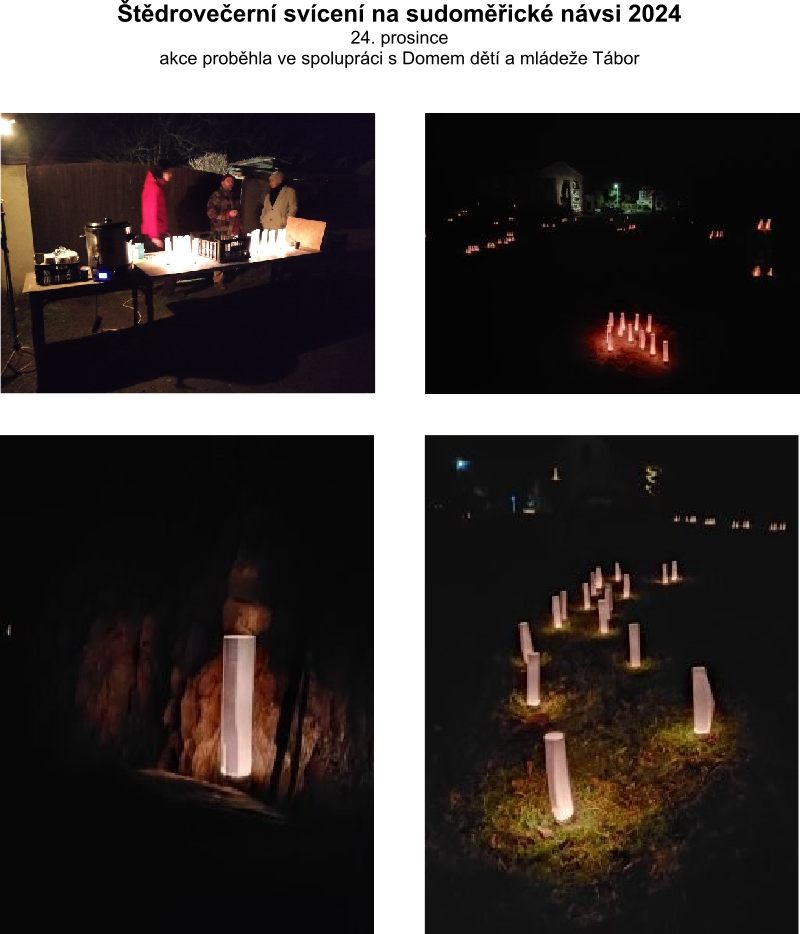 Štědrovečerní svácení na sudoměřické návsi