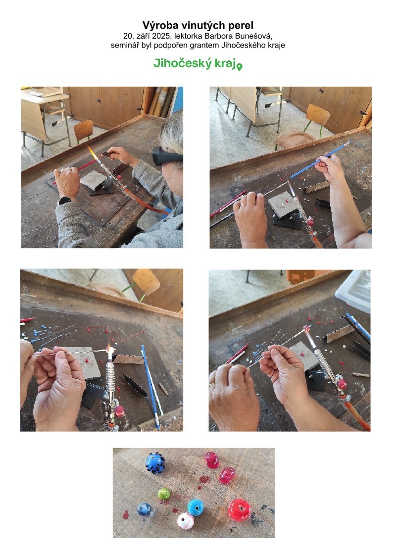 Výroba skleněných perel